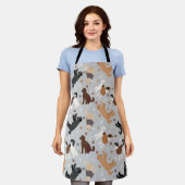 Labradoodle / Goldendoodle Bones and Paws Apron Schort (Gedragen)