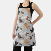 Labradoodle / Goldendoodle Bones and Paws Apron Schort (Insitu)