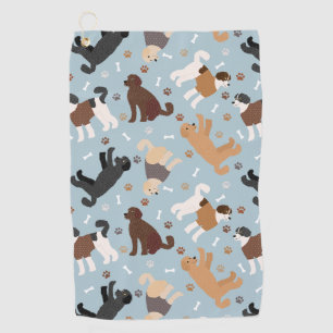 Labradoodle / Goldendoodle Bones and Paws Golfhanddoek