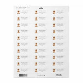 Labradoodle Goldendoodle Hondenadres Etiket (Full Sheet)