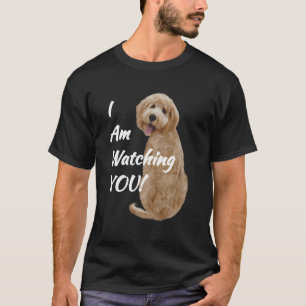 Labradoodle Goldendoodle Ik kijk naar je hondenlie T-shirt