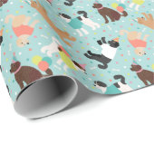 Labradoodle / Goldendoodle Verjaardagsfeest Cadeaupapier (Rol Hoek)