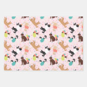 Labradoodle / Goldendoodle Verjaardagsfeest Inpakpapier Vel (Voorkant 2)