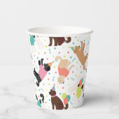 Labradoodle / Goldendoodle Verjaardagsfeest Papieren Bekers (Achterkant)