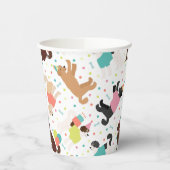 Labradoodle / Goldendoodle Verjaardagsfeest Papieren Bekers (Links)