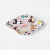 Labradoodle / Goldendoodle Verjaardagsfeest Papieren Bordje (Gebogen)