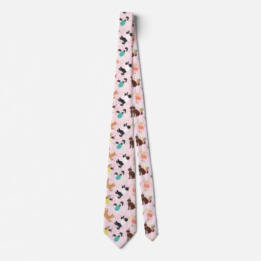 Labradoodle / Goldendoodle Verjaardagsfeest Stropdas (Voorkant)