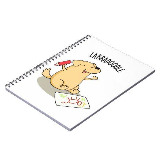 Labradoodle Grappige Labrador Hond Pun Notitieboek (Linkerzijde)