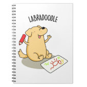 Labradoodle Grappige Labrador Hond Pun Notitieboek (Voorkant)