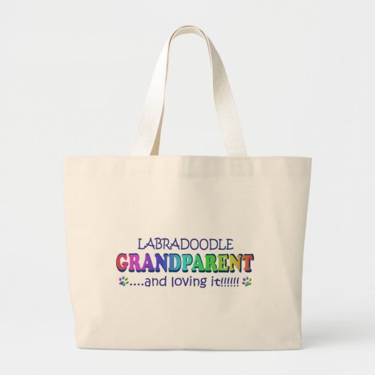 LABRADOODLE GROTE TOTE BAG (Voorkant)