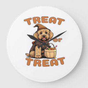 Labradoodle Halloween honden kostuum �Treat or Tre Grote Klok