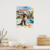 Labradoodle - Hond Art Print (Keuken)