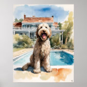 Labradoodle - Hond Art Print (Voorkant)
