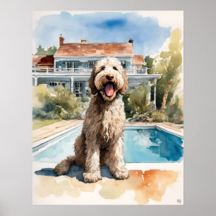 Labradoodle - Hond Art Print