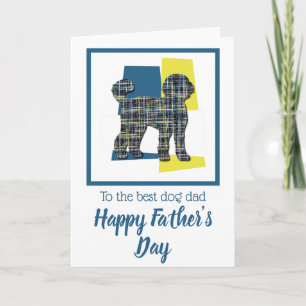 Labradoodle hond driekleurige Vaderdag Kaart