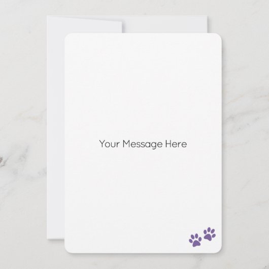 Labradoodle Hond Gepersonaliseerd Gelukkige Verjaa Kaart (Achterkant)