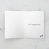 Labradoodle Hond Gepersonaliseerd Gelukkige Verjaa Kaart (Binnen)