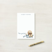 Labradoodle Hond gepersonaliseerd Post-it® Notes (Op bureau)
