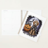 Labradoodle Hond Halloween Vierkant Planner (Display)