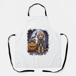 Labradoodle Hond Halloween Vierkant Schort