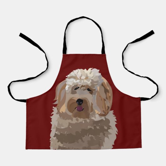 Labradoodle Hond Huisdier Kinderen Schort (Voorkant)