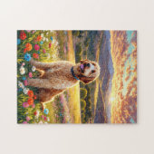 Labradoodle hond legpuzzel (Horizontaal)