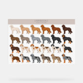 Labradoodle hond mix acryl bord (Voorkant)
