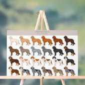 Labradoodle hond mix acryl bord (Neutraal)