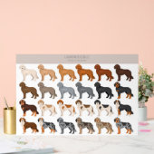 Labradoodle hond mix acryl bord (Huwelijk)