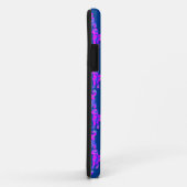 Labradoodle Hond Silhouet Roze Monogram Blauw Case-Mate iPhone Case (Achterkant/rechts)