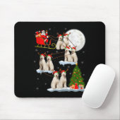 Labradoodle Hond Sinterklaas Slede Vliegend Grappi Muismat (Met muis)