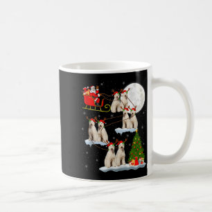 Labradoodle hond Sinterklaas slee vliegend grappig Koffiemok