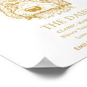 Labradoodle Hond Trouwhandtekening Drink Teken Poster (Hoek)