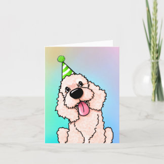 Labradoodle Hond Verjaardag Kaart