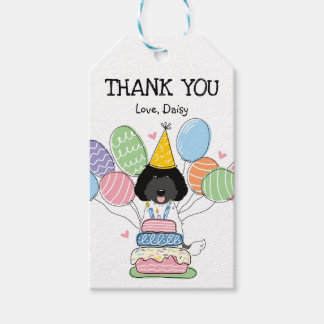 Labradoodle Hond Verjaardagsfeestje Favor Tags Cadeaulabel