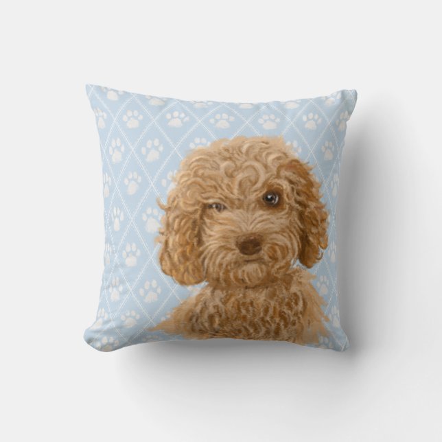 Labradoodle Hondenkussen / Labradoodle Liefde Kussen (Voorkant)