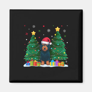 Labradoodle Hondenliefhebbers Santa Hat Ugly Chris Magneet
