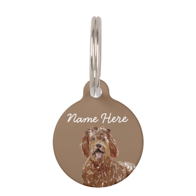 Labradoodle Huisdierpenning (Voorkant)