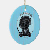 Labradoodle IAAM Carribean Keramisch Ornament (Rechts)