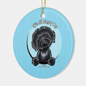 Labradoodle IAAM Carribean Keramisch Ornament (Links)