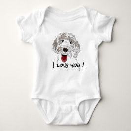 Labradoodle ik hou van jou romper