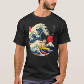Labradoodle Japanese Kanagawa Wave Surf Loyal Dog T-shirt (Voorkant)
