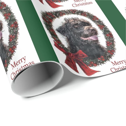 Labradoodle kerstcadeaus cadeaupapier (Rol Hoek)