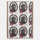 Labradoodle kerstcadeaus deken (Voorkant Verticaal)