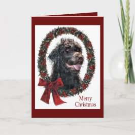 Labradoodle kerstcadeaus feestdagen kaart