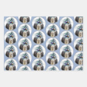 Labradoodle kerstcadeaus inpakpapier vel (Voorkant 2)