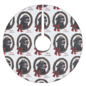 Labradoodle kerstcadeaus kerstboom rok (Voorkant)