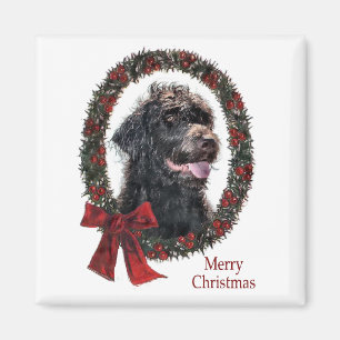 Labradoodle kerstcadeaus magneet