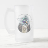 Labradoodle kerstcadeaus matglas bierpul (Links)