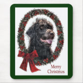Labradoodle kerstcadeaus muismat (Voorkant)